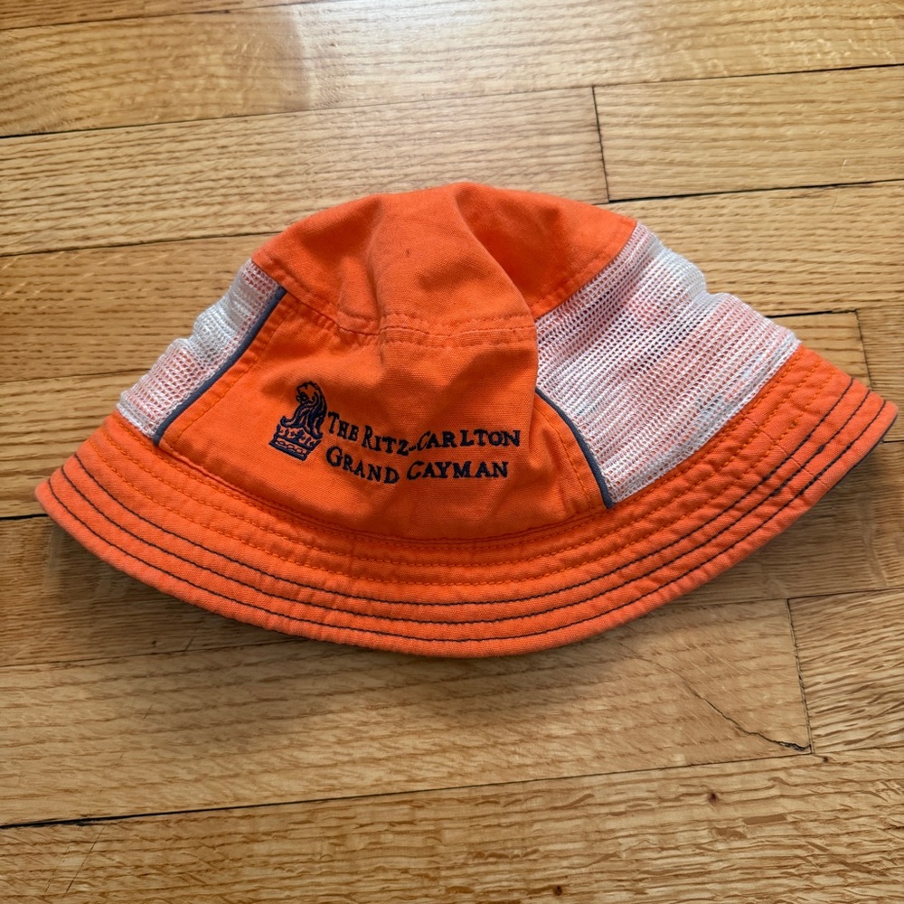Ritz Carlton Bucket Hat Vintage Orange Grand Cayman Islands Old Money Hypgear